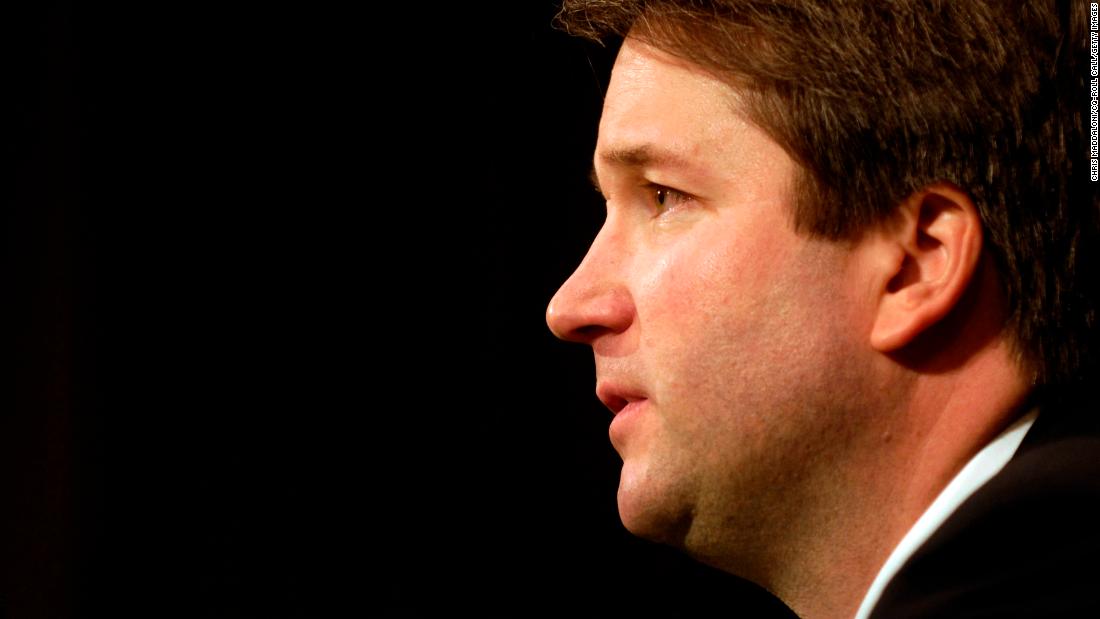 Kavanaugh testifies during his confirmation hearing in 2006.