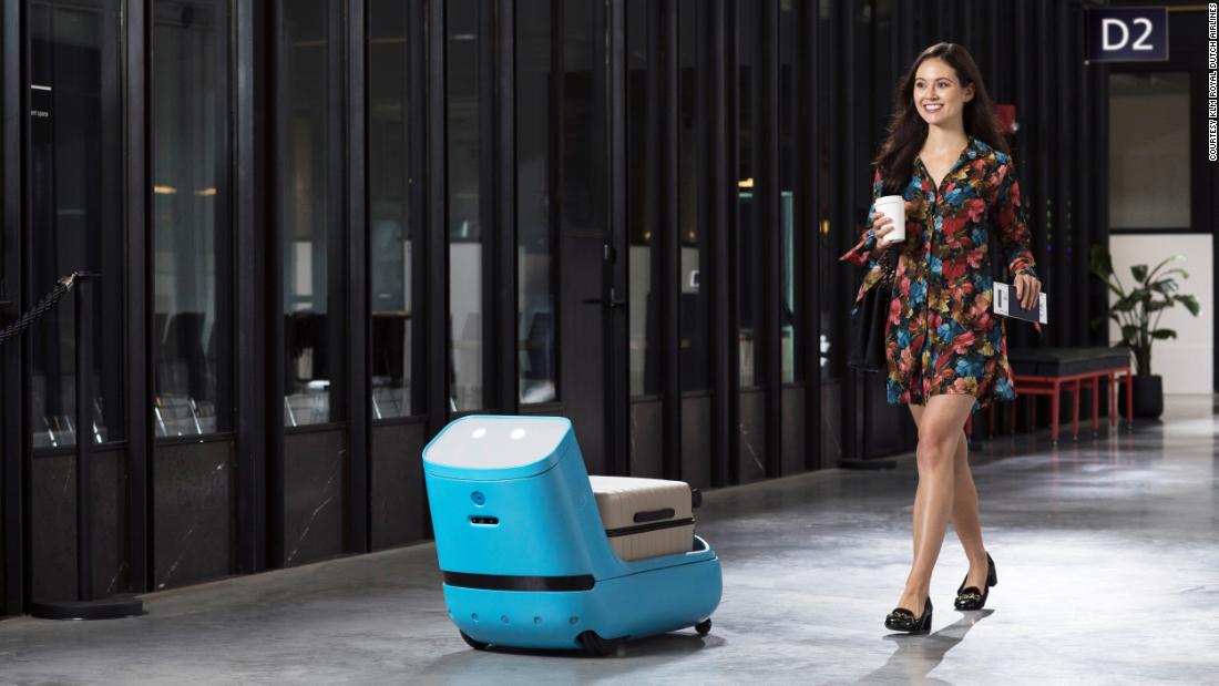 KLM's airport robot Care-E will carry luggage to your gate | CNN Travel