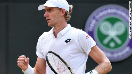 South Africa&#39;s Kevin Anderson at Wimbledon.