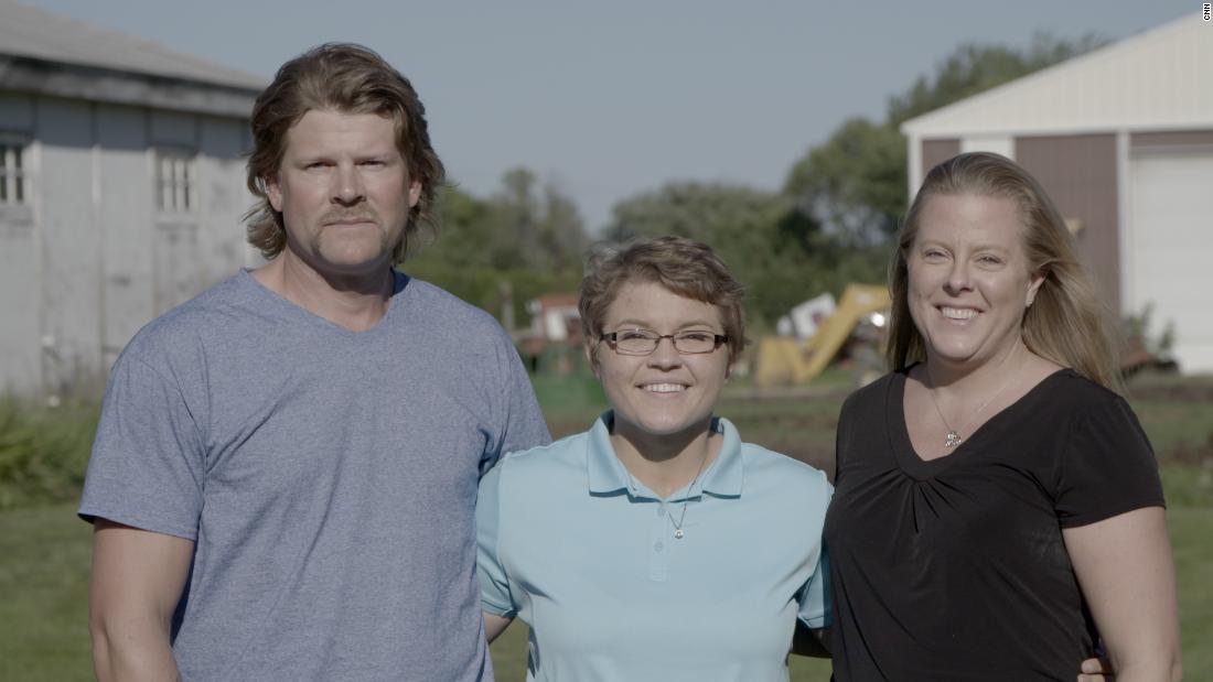 Alyssa Gilderhus with her parents months after they helped her escape from the Mayo Clinic.