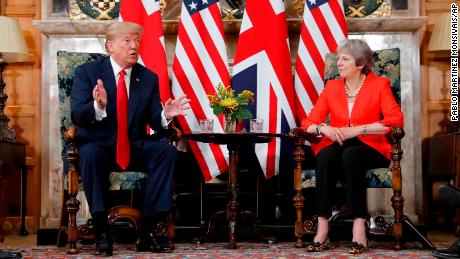 Trump denies he criticized British prime minister after criticizing her