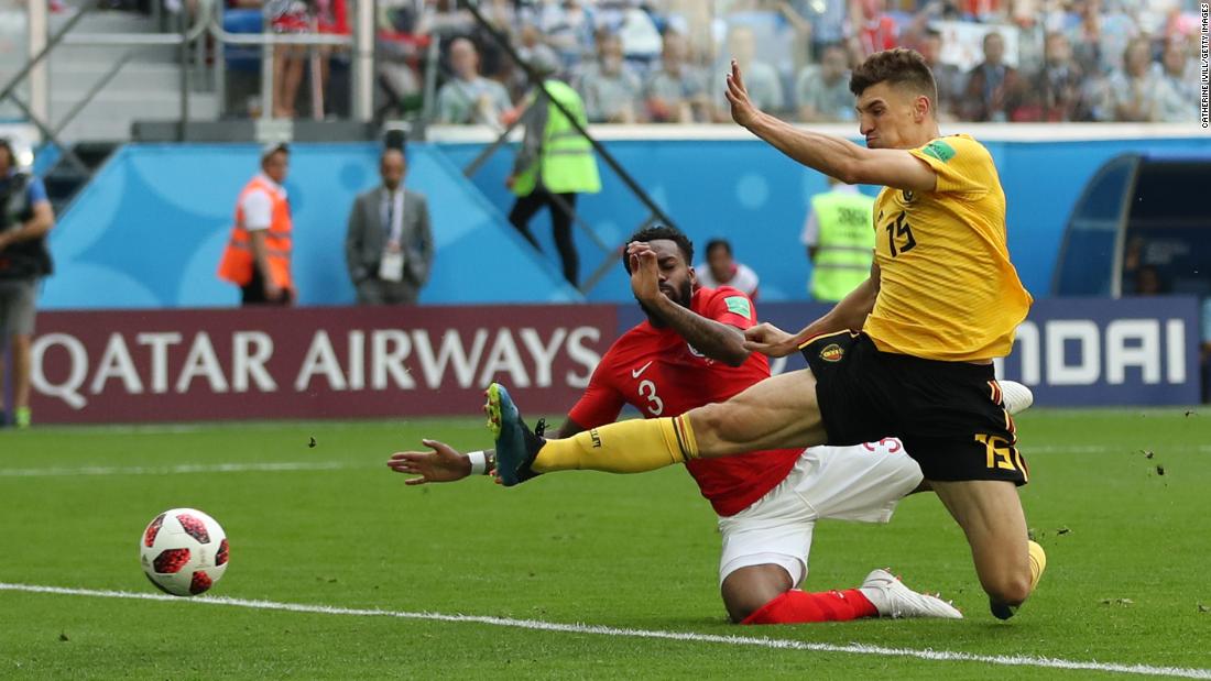 Thomas Meunier opened the scoring for Belgium in the fourth minute.