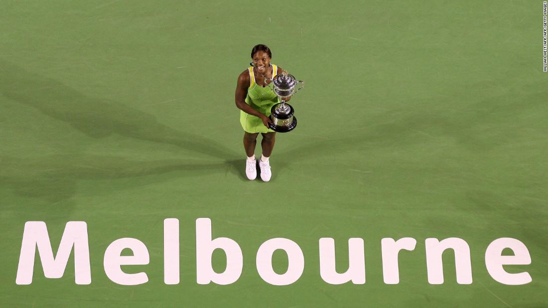 Victory over Maria Sharapova in the 2007 final secures a third Australian Open title for Serena.