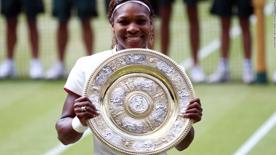 A two-year wait, but Serena notches a 14th major with yet more success at Wimbledon. She beats Poland&#39;s Agnieszka Radwanska 6-1 5-7 6-2 in the 2010 final to level with sister Venus with five Wimbledon titles. 