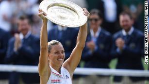 Kerber easily beats record-chasing Williams to win first Wimbledon title