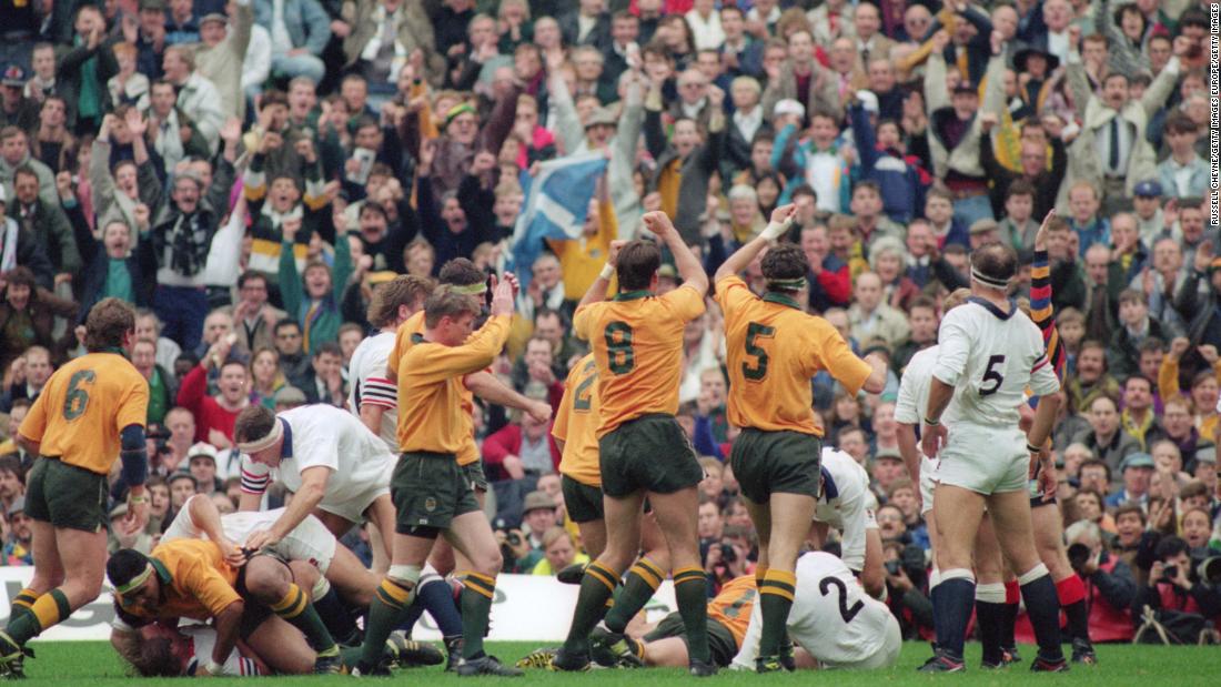 Australia first tasted World Cup victory in 1991 after narrowly defeating England 12-6 in the final.