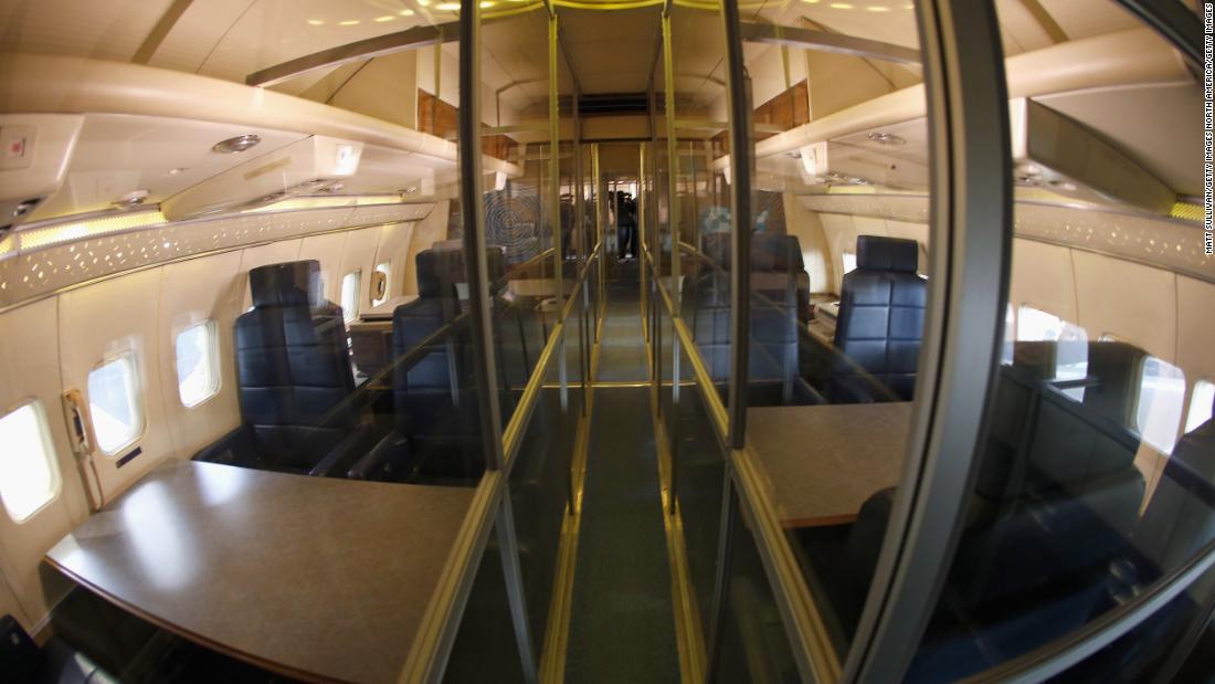 The cabin of the Special Air Mission (SAM) 26000.