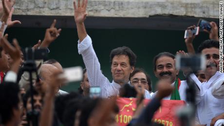 Imran Khan has repeatedly denied accusations his campaign is supported by the military. 