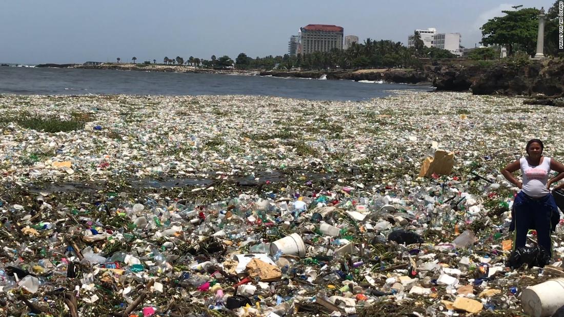 See Wave Of Garbage Off The Dominican Republic Cnn Video