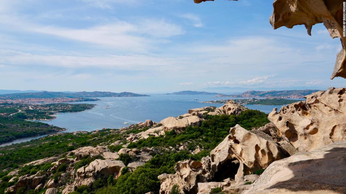 A view of the La Maddalena archipelago which boasts spectacular rock formations sculpted by the Mistral winds.