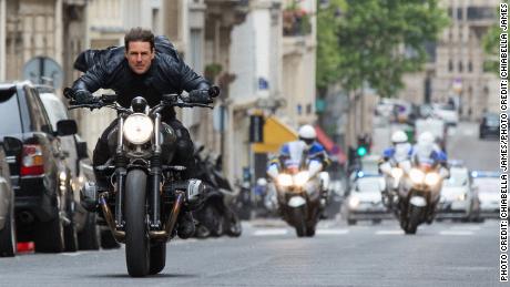 Tom Cruise in a scene from & quot;  Mission: Impossible - Fallout.  & Quot;