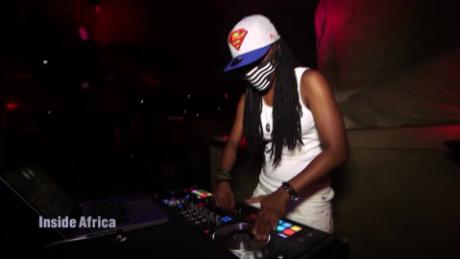 Nigeria&#39;s DJ Switch is famed for her distinctive mask on the decks. 