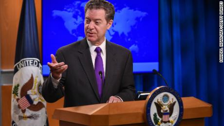 Sam Brownback, ambassador at large for international religious freedom, speaking in May 2018.