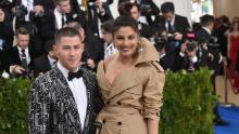 NEW YORK, NY - MAY 01:  Nick Jonas (L) and Priyanka Chopra attend the "Rei Kawakubo/Comme des Garcons: Art Of The In-Between" Costume Institute Gala at Metropolitan Museum of Art on May 1, 2017 in New York City.  (Photo by Mike Coppola/Getty Images for People.com)