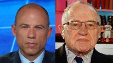 avenatti dershowitz split