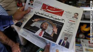 Trump snaps back Iran sanctions aiming to change, not topple Tehran, officials say