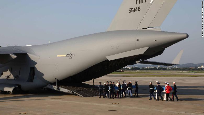 Remains of fallen US service members leave S. Korea