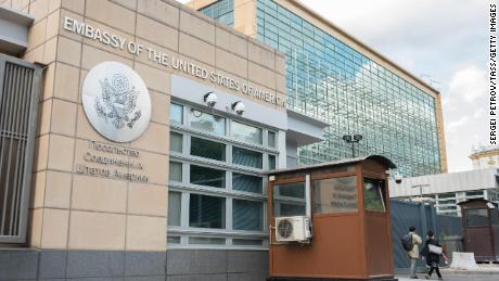 Suspected Russian spy caught working inside US Embassy in Moscow