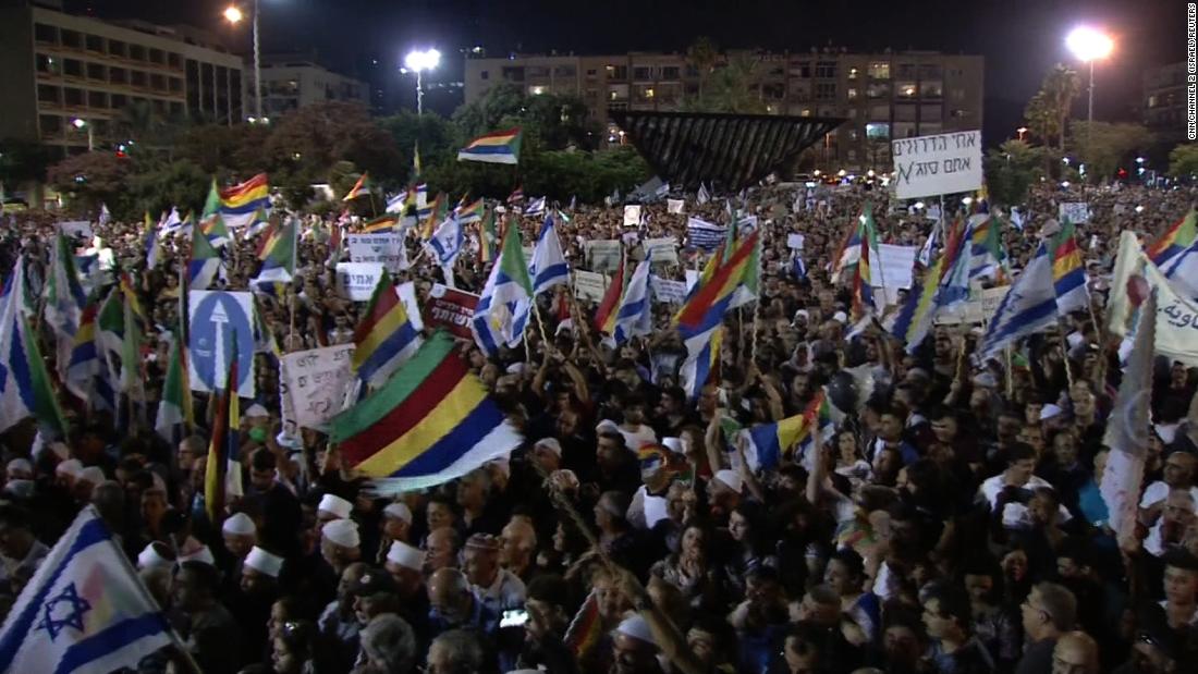 Thousands protest Israel's nationstate law CNN Video