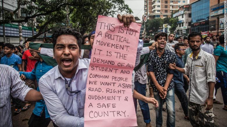 Bangladesh is exploring a new road safety law following days of protests.