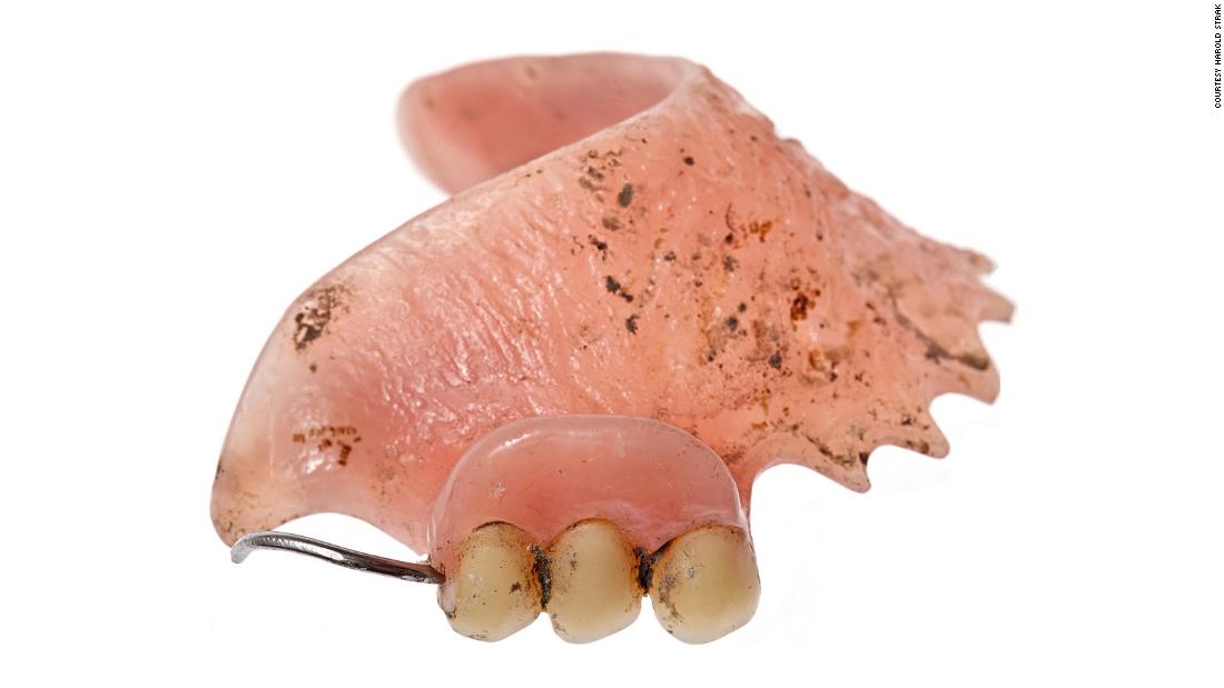 Most of the items found are considered junk -- things people intentionally chucked into the river to dispose of it. These dentures are dated between 1970-2005.