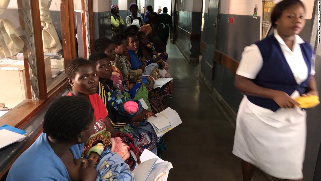 Mothers and babies at Queen Elizabeth Central Hospital in Blantyre wait for treatment.