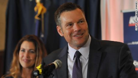 Kobach won a close GOP primary last year only to lose the governor&#39;s race in Kansas.