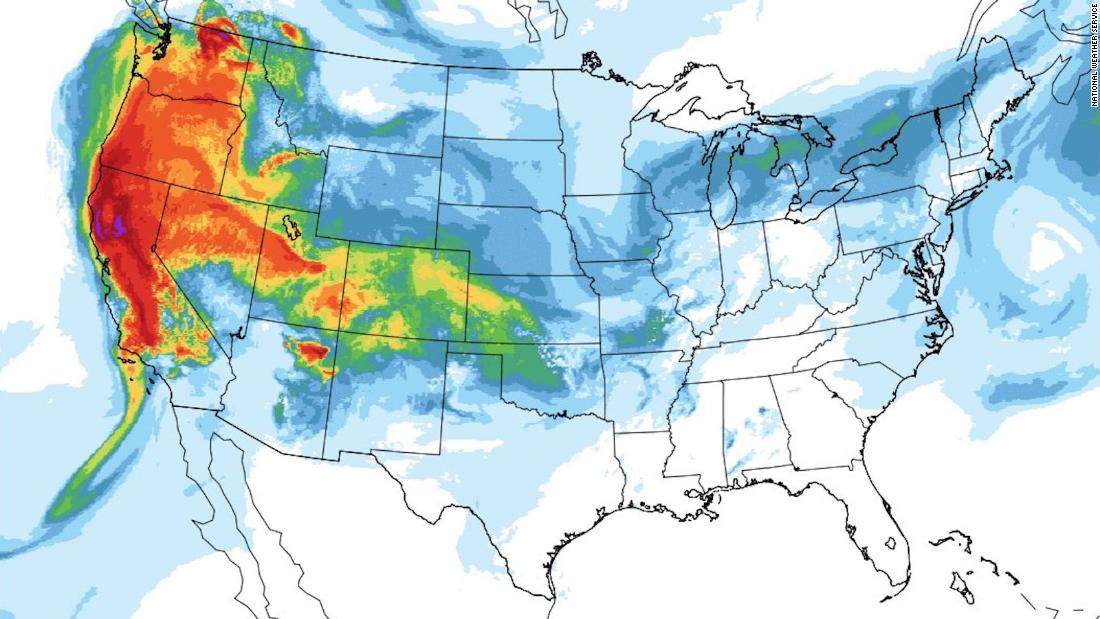 Smoke From The California Wildfires Is Spreading 3 000 Miles To New York City Cnn