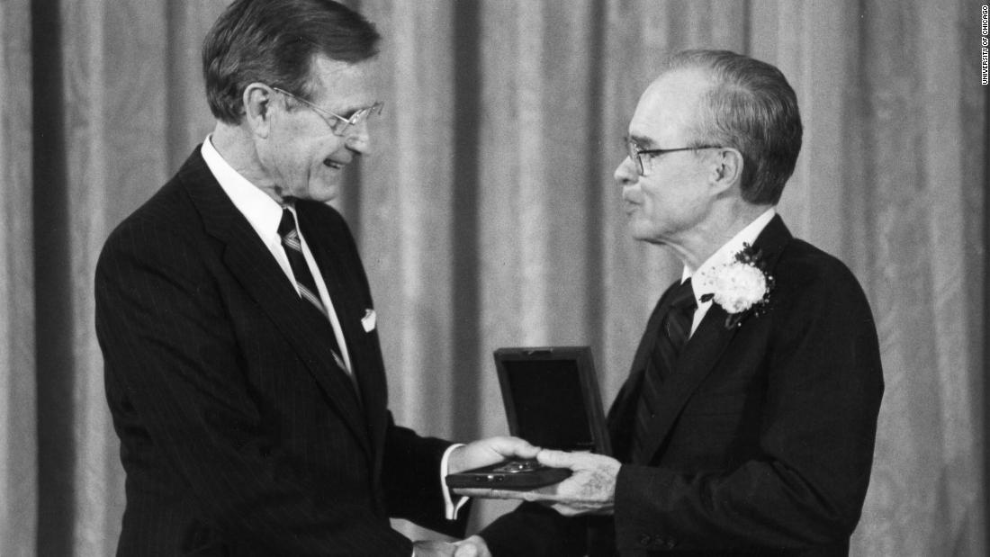 Parker received the National Medal of Science in 1991.