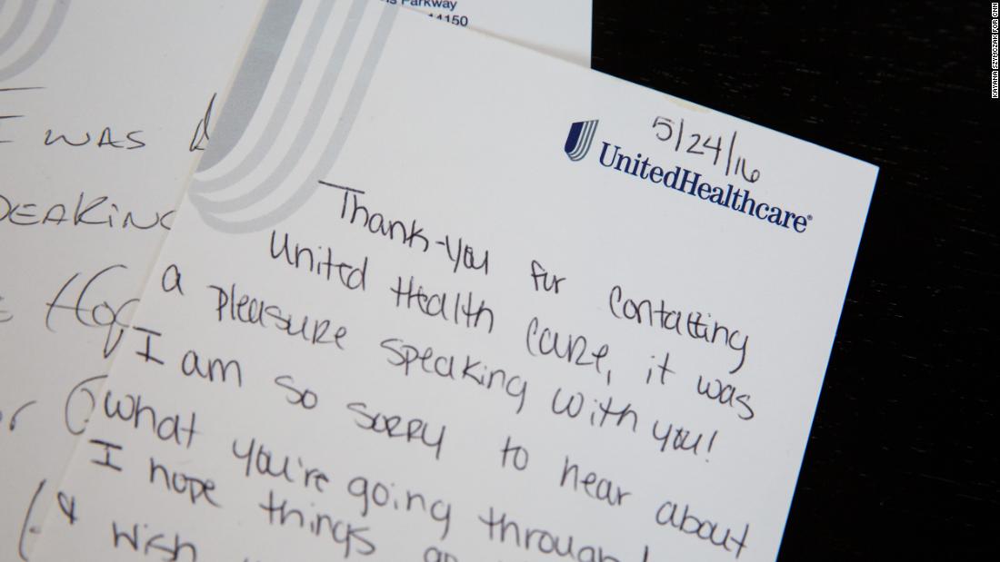 Weissman received this letter three weeks after UnitedHealthcare upheld its denial of coverage. &quot;It was upsetting,&quot; she says.