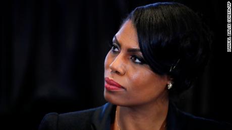 In this Feb. 27, 2017 photo, Omarosa Manigault, director of communications for the White House Office of Public Liaison, listens to Vice President Mike Pence speak during a listening session with the historically black colleges and universities at the Eisenhower Executive Office Building on the White House complex in Washington. (AP/Manuel Balce Ceneta, File)