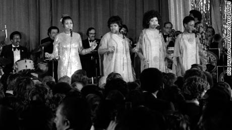 Franklin actúa en la Gala Inaugural del Presidente Jimmy Carter el 20 de enero de 1977.