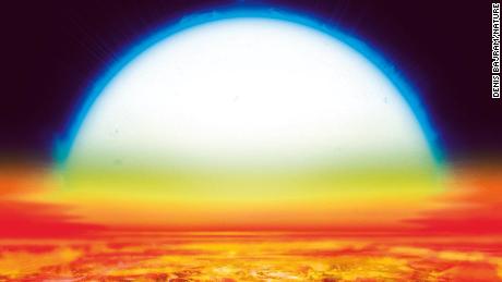 Ultra hot planet has iron and titanium in its atmosphere