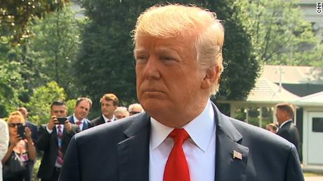 President Trump departs the White House South Lawn.