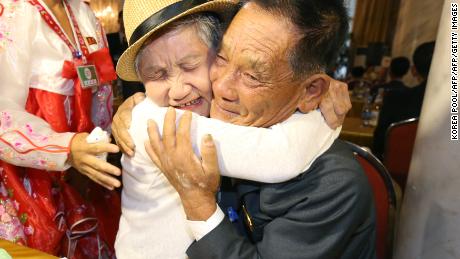 Korean reunions: Tears as mother and son meet for first time in 68 years