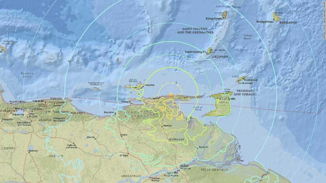 Sismo en Venezuela el epicentro fue en el estado Sucre y se sintió