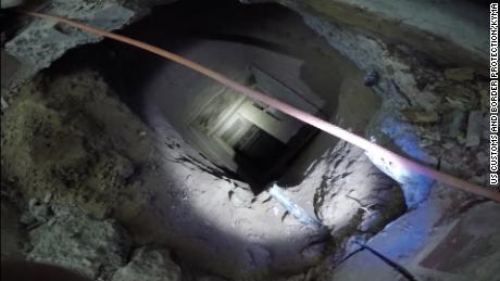 The tunnel entrance was found inside a former KFC in an Arizona border city.