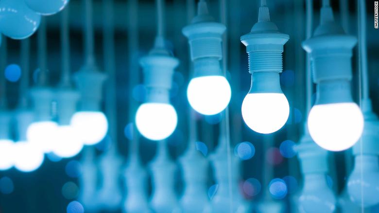 LED lightbulbs are far more efficient than their halogen counterparts.