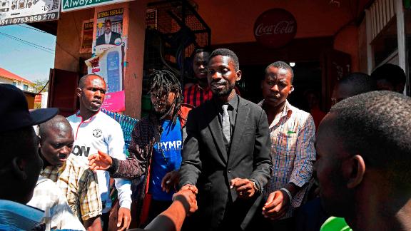 Bobi Wine "safely at home with family and friends"