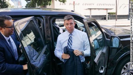 Rep. Duncan Hunter posts video climbing over fake &#39;border wall,&#39; opponent claims he violated bail agreement 