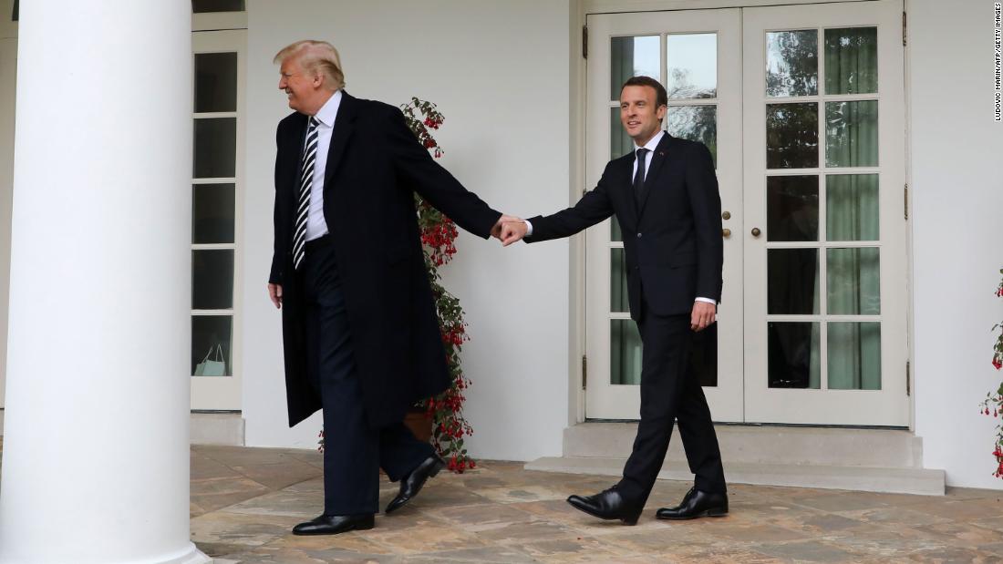 Trump and French President Emmanuel Macron walk to the Oval Office before a meeting at the White House in April 2018. Speaking before US lawmakers from both the Senate and the House,&lt;a href=&quot;https://www.cnn.com/2018/04/25/politics/france-president-emmanuel-macron-joint-address-congress/index.html&quot; target=&quot;_blank&quot;&gt; Macron pressed the United States to engage more in global affairs,&lt;/a&gt; contrasting with the steps the Trump White House has taken toward isolationism since he came into office.