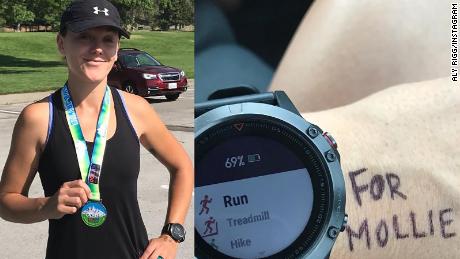 Aly Rigg did a half-marathon for Tibbetts.