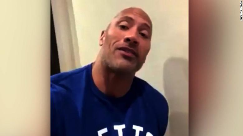 See The Rock Grant A Grieving Fan S Wish Cnn Video