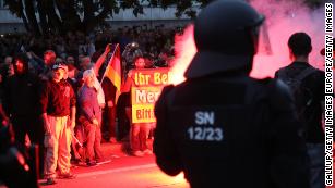 Germany rolls up refugee welcome mat to face off right-wing threat 180828105855-01-germany-chemnitz-protest-medium-plus-169