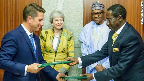 Nigeria 'nervously watching' Brexit development, Buhari tells Theresa May