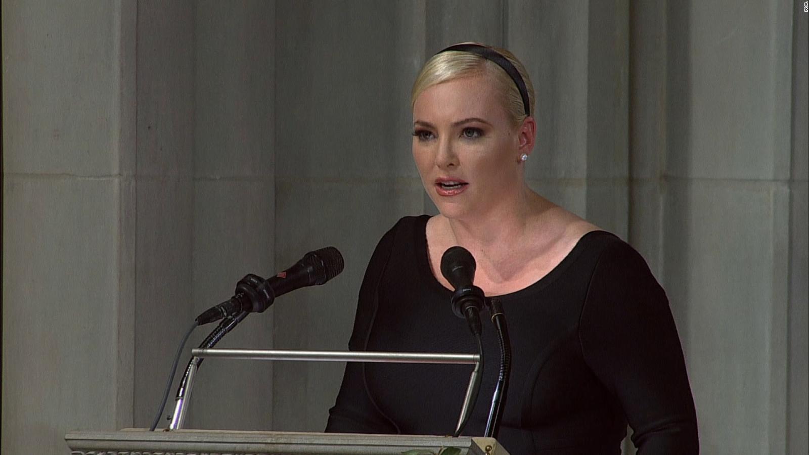 Watch Meghan Mccain Deliver Eulogy For Her Dad Cnn Video