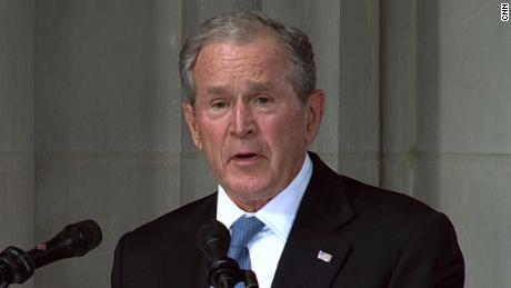 Bush remembers McCain: 'Rivalry melted away' with senator who 'made me better'