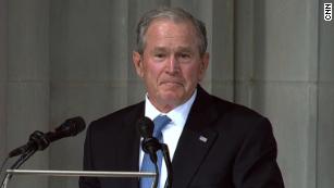 Bush remembers McCain: Rivalry melted away