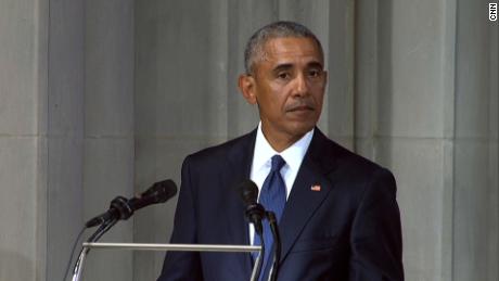 Obama: McCain called on America to rise above 'mean and petty' politics