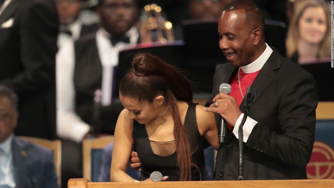 Ariana Grande Bishop Apologizes After Alleged Groping At Aretha